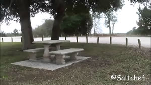 Picnic along Jekyll Creek in Georgia picnic along jekyll creek near pier